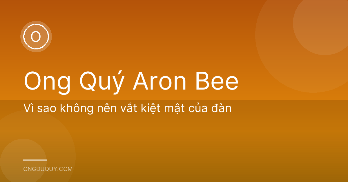 Vì sao không nên vắt kiệt mật của đàn